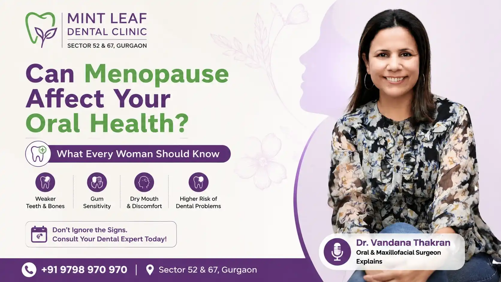 How Menopause Affect Your Oral Health